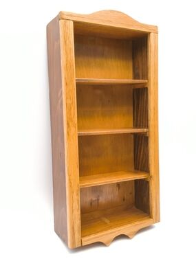 Vintage Wooden 4-Tier Wall Shelf